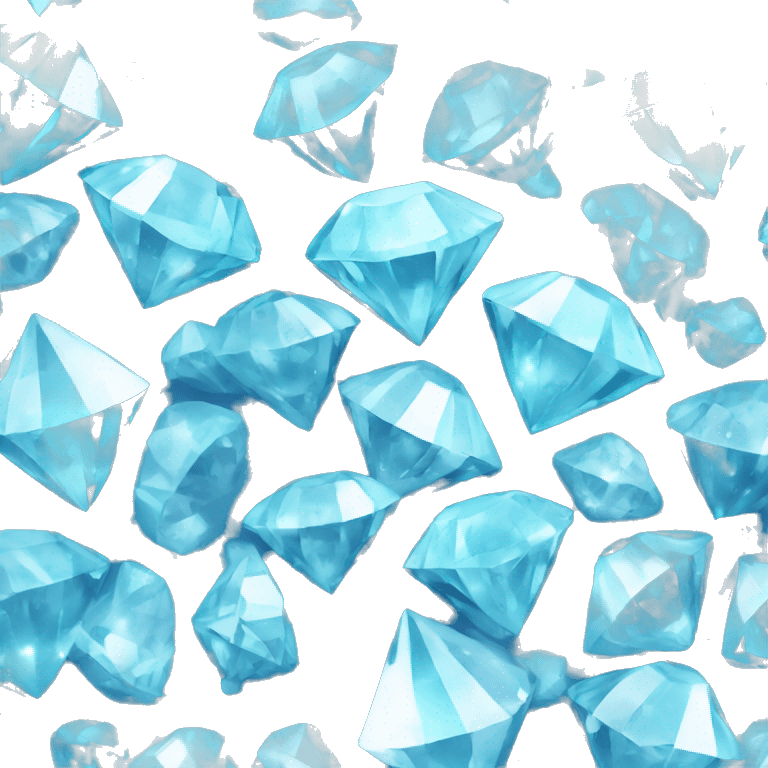 Sky blue diamond emoji