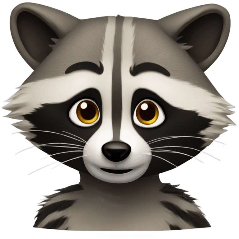 A raccoon emoji