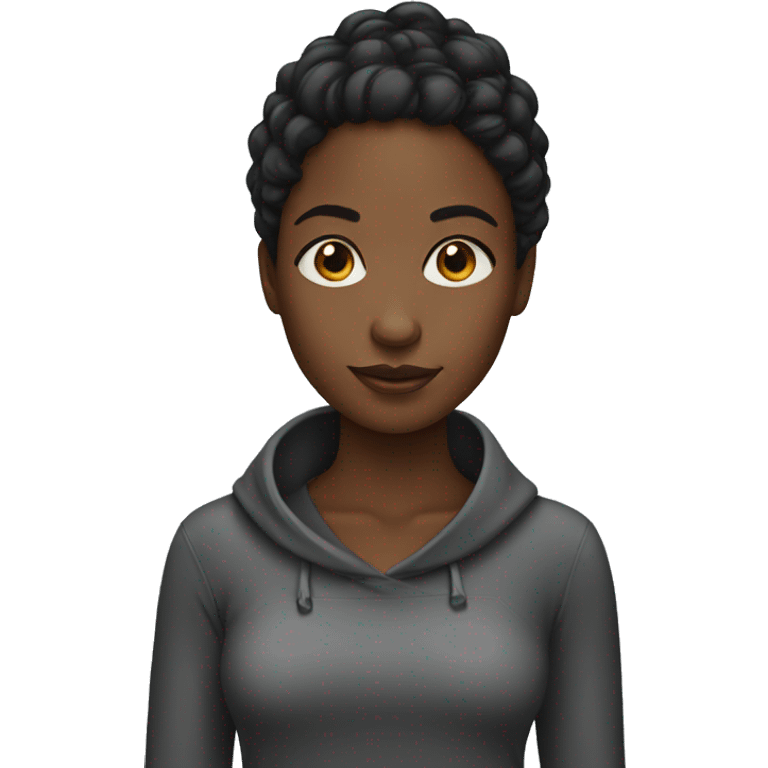 a black girl emoji