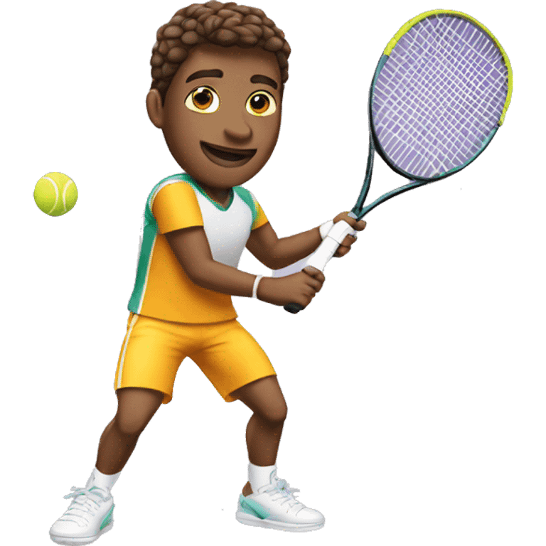 tennis player with racquet  emoji