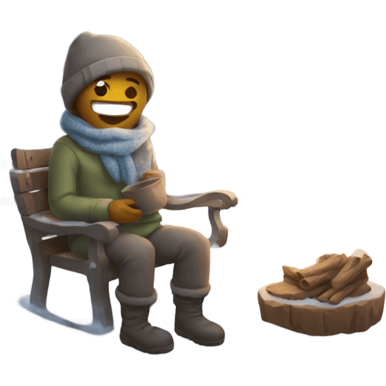 cozy winter snow emoji