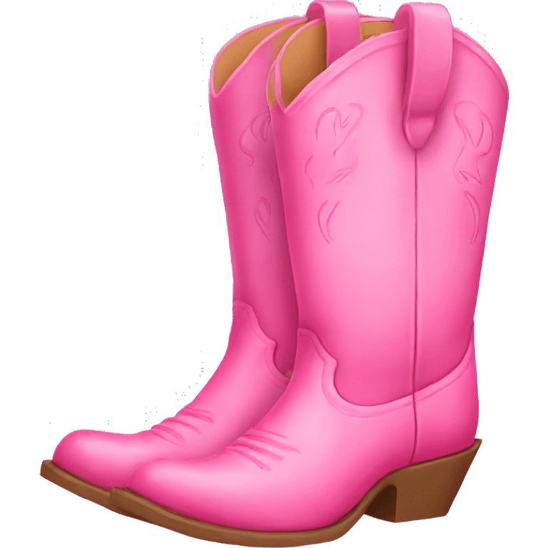 Pink cowgirl boots emoji