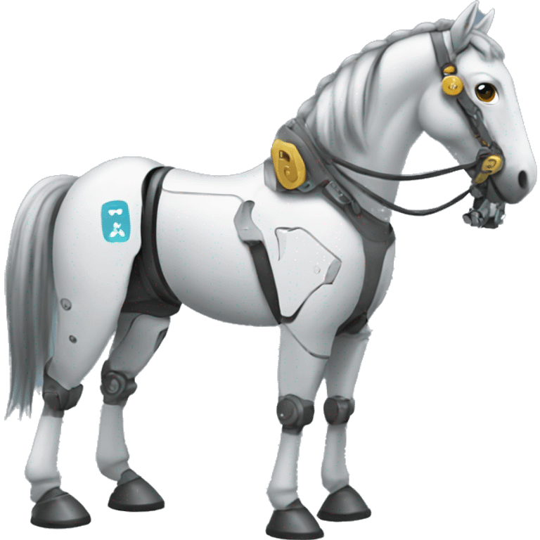 Horse robot emoji