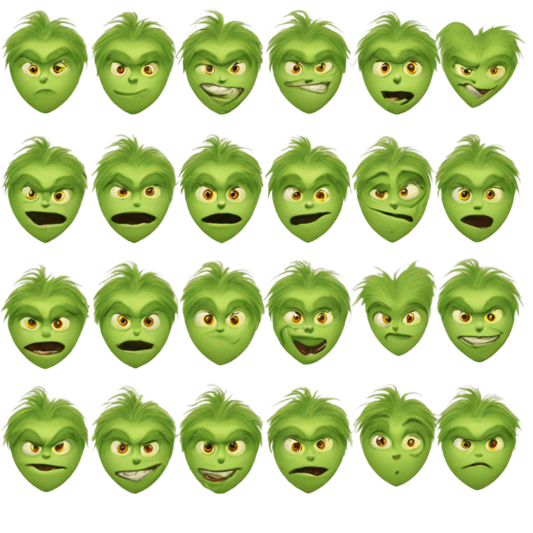 The grinch heart grown  emoji