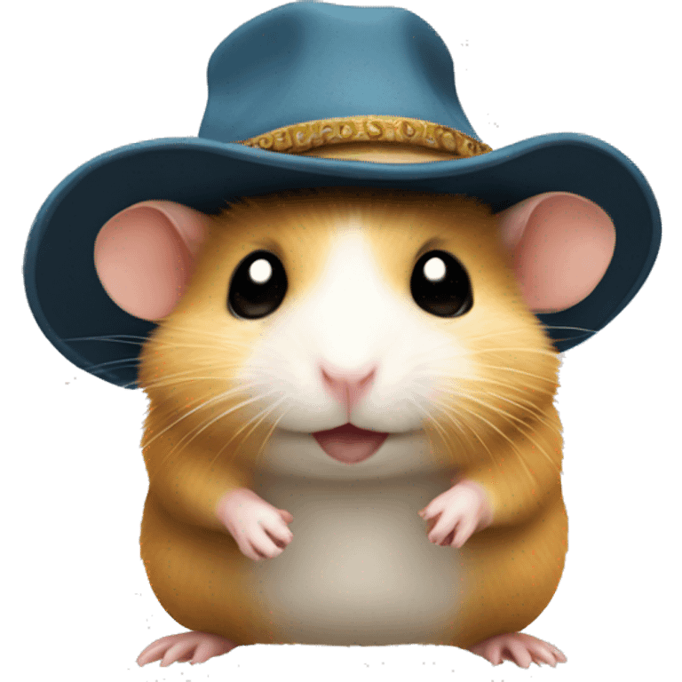 Hamster in a Ushaka hat emoji