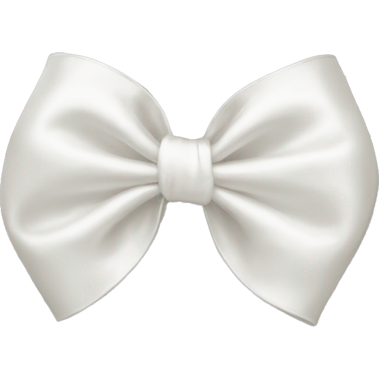 white satin bow emoji