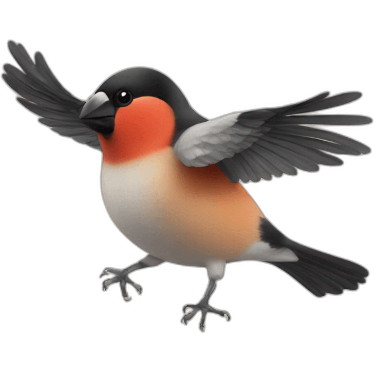 Bullfinch with a  thumb up emoji