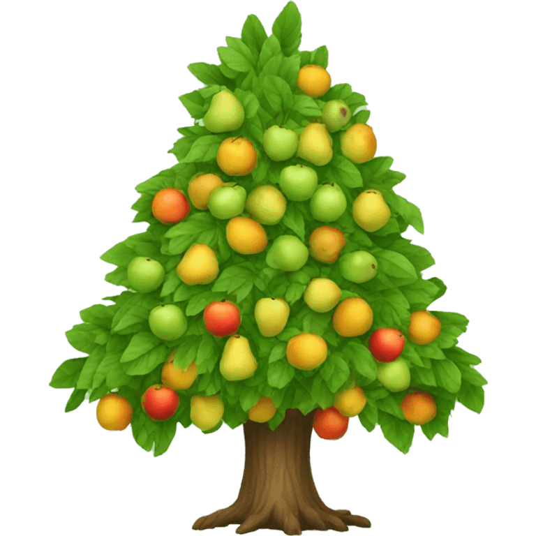 Tree with fruit emoji