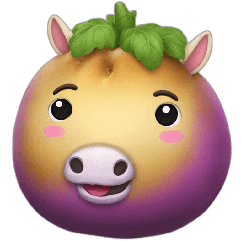 unicorn horned potato emoji