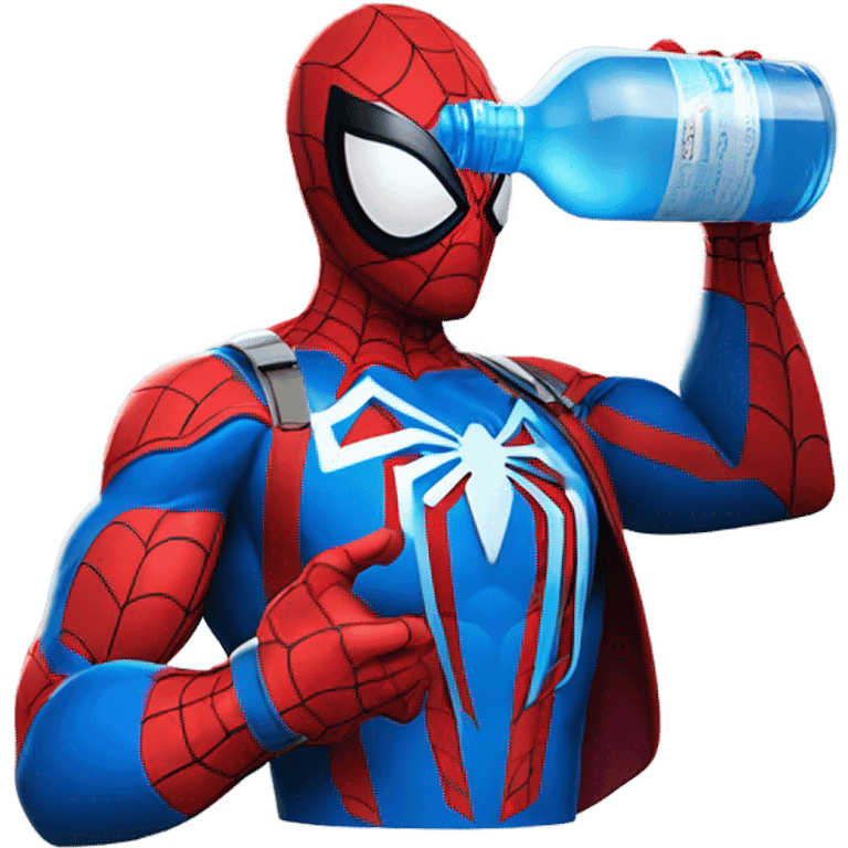 Spider-Man drinking water  emoji