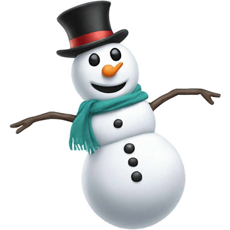 Snowman tap dancing  emoji