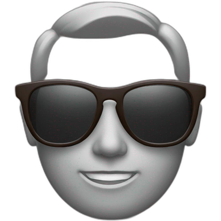 Sunglasses with buddie emoji