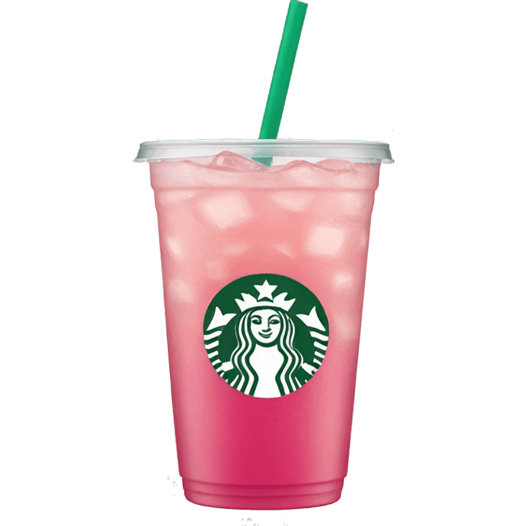 Starbucks pink lemonade  emoji