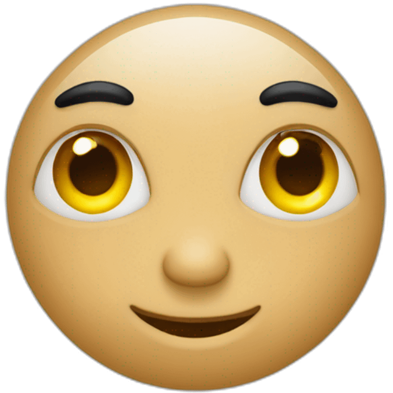 Cocô com olho de coração emoji