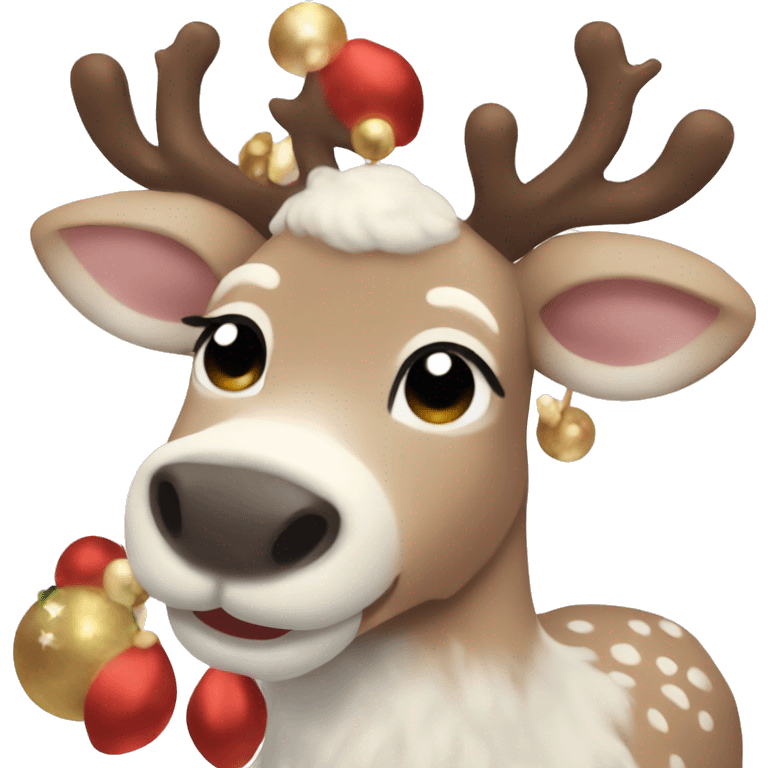 Cute aesthetic reindeer  emoji