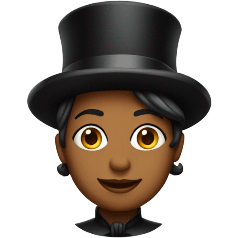 Juliana with tophat emoji