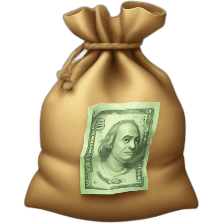 Bag of money that is in rupees emoji