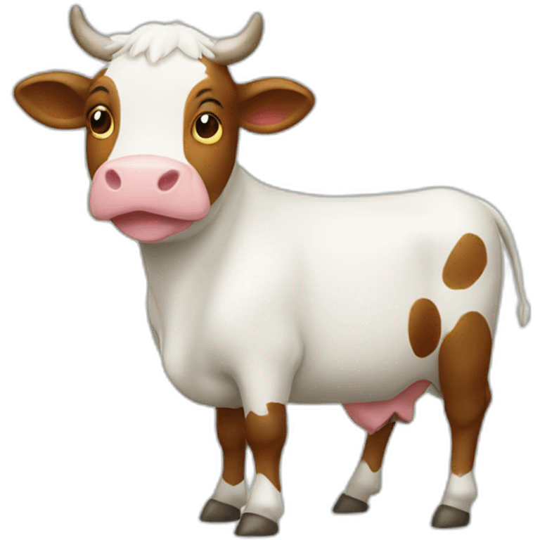 Vache sur poule emoji