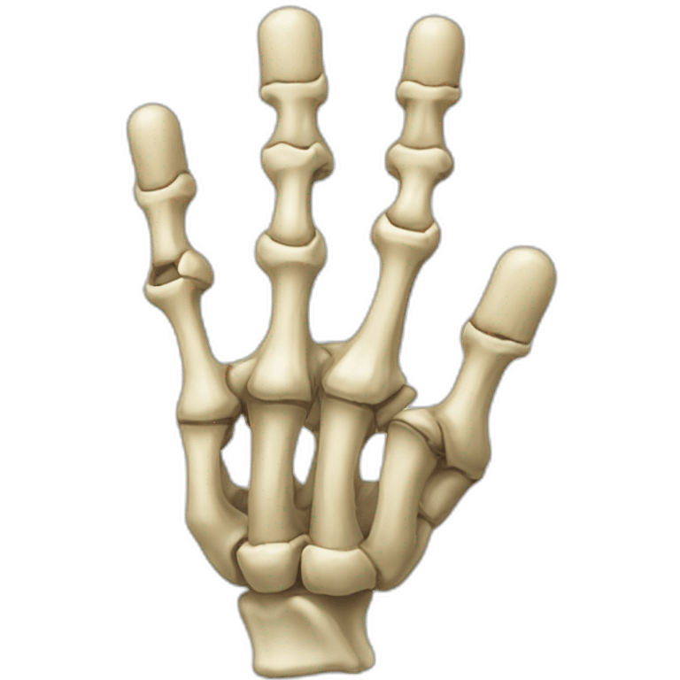 Bones-hand right emoji