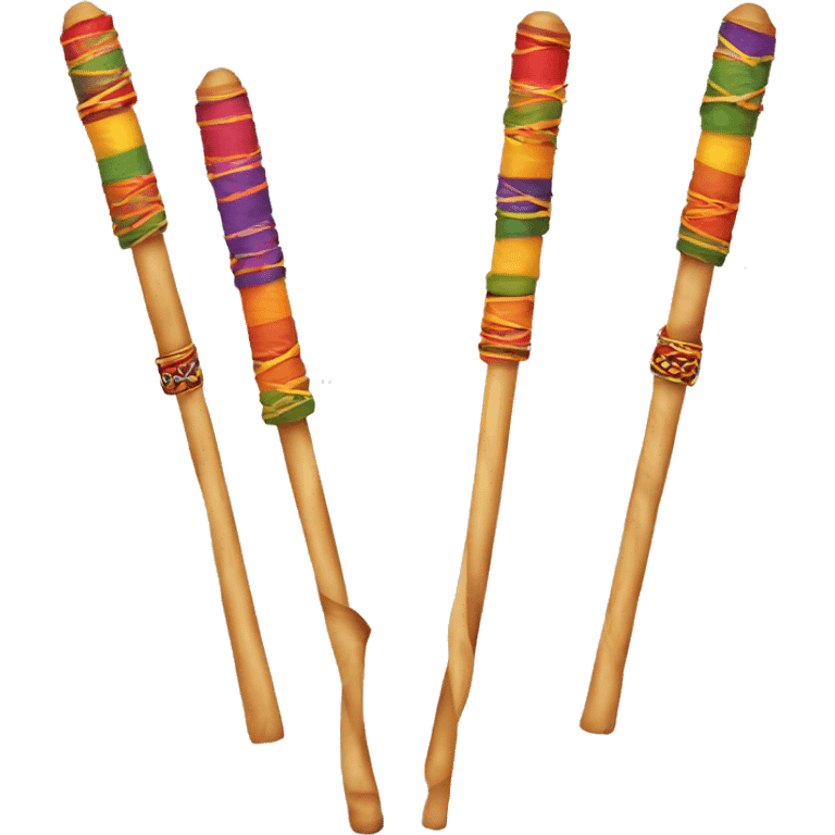 Dandiya sticks Indian  emoji