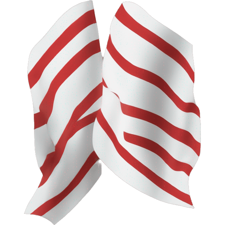 Flag with threee stripes: white red white emoji