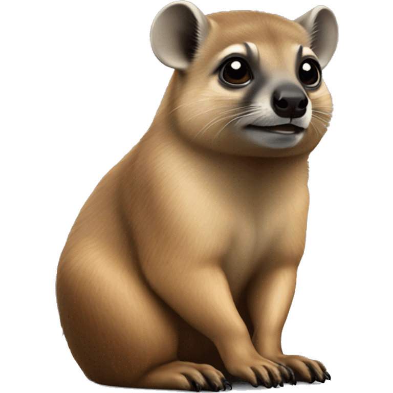 Hyrax sitting  emoji