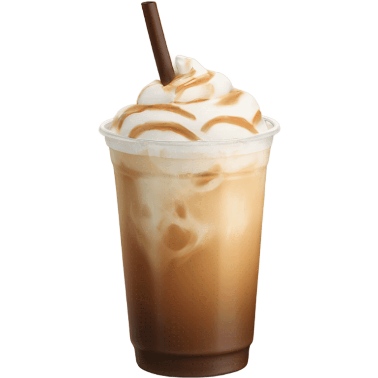 Iced latte emoji