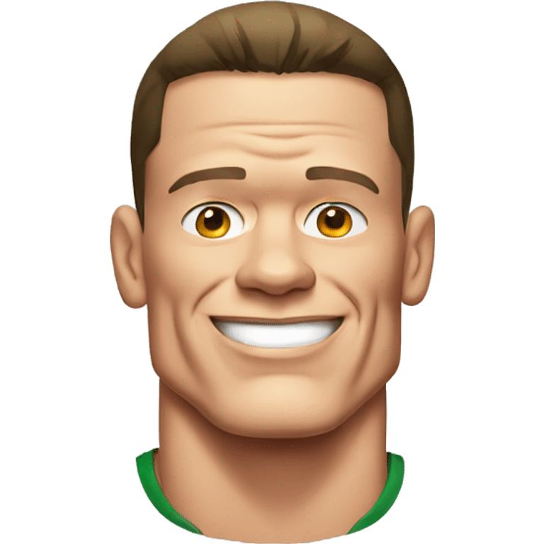 john cena cartoon wearing tee emoji