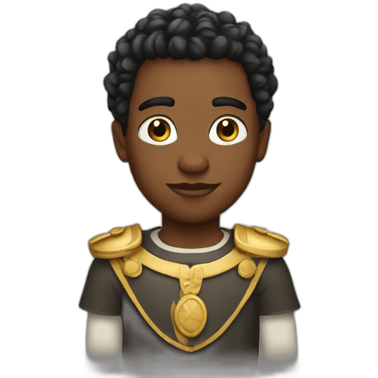 White young king emoji