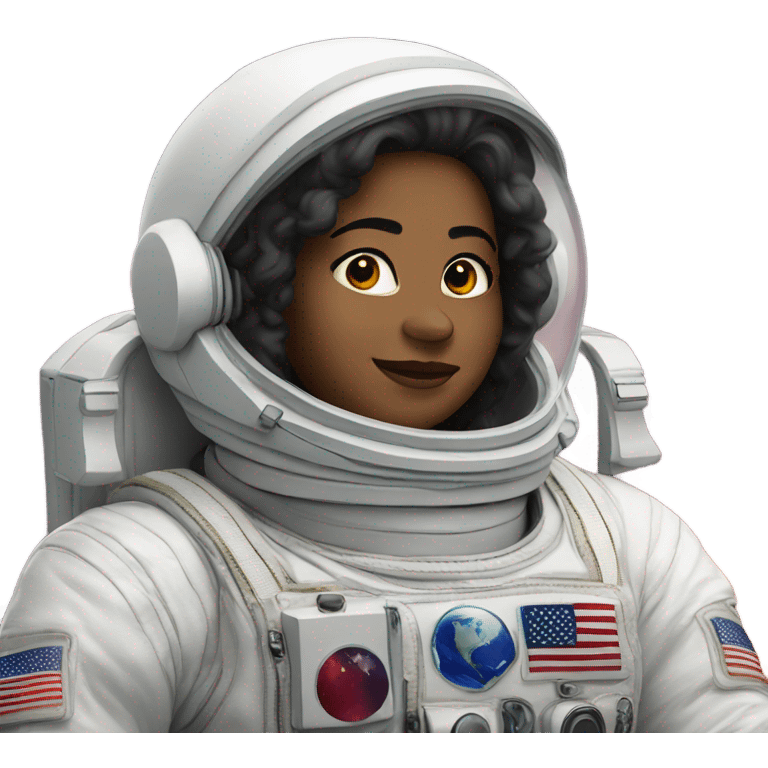 Emma as an astronaut emoji