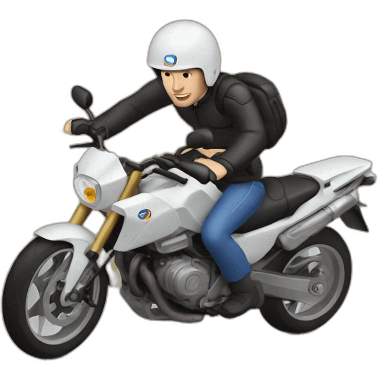 zidane sur une moto emoji