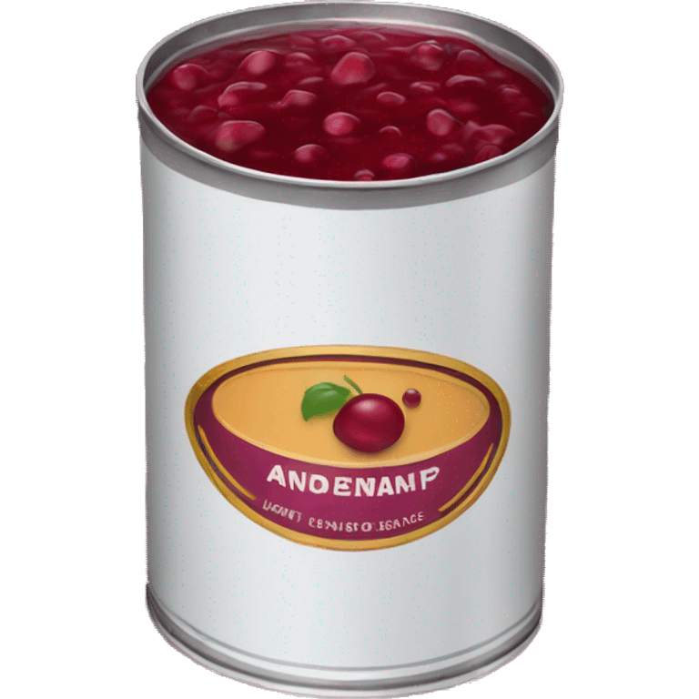 Cranberry sauce that holds the shape of the can emoji