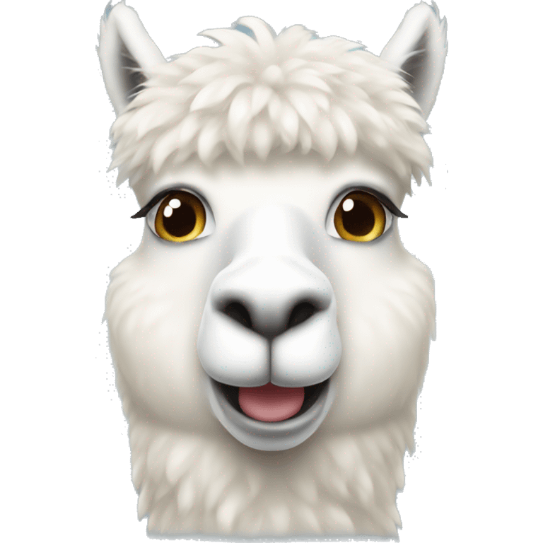 White alpaca  emoji