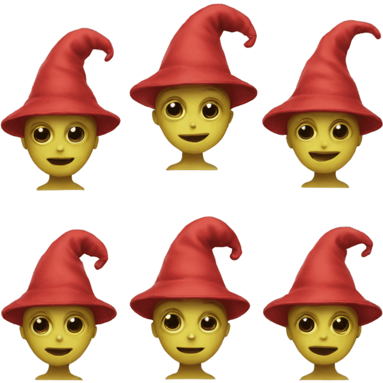 little alien with red hat emoji