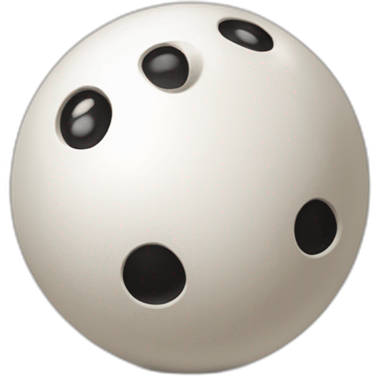 Boule de bowling avec le chiffre 24 emoji