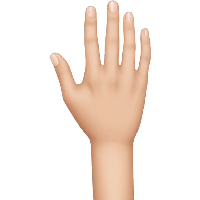 Hand with ring finger folded emoji