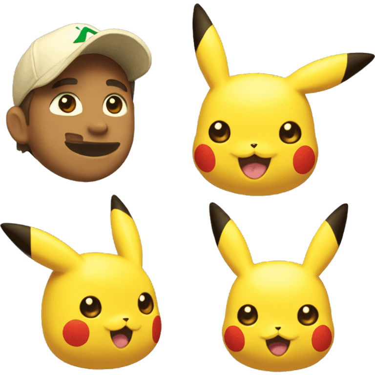 Pikachu et évoli emoji