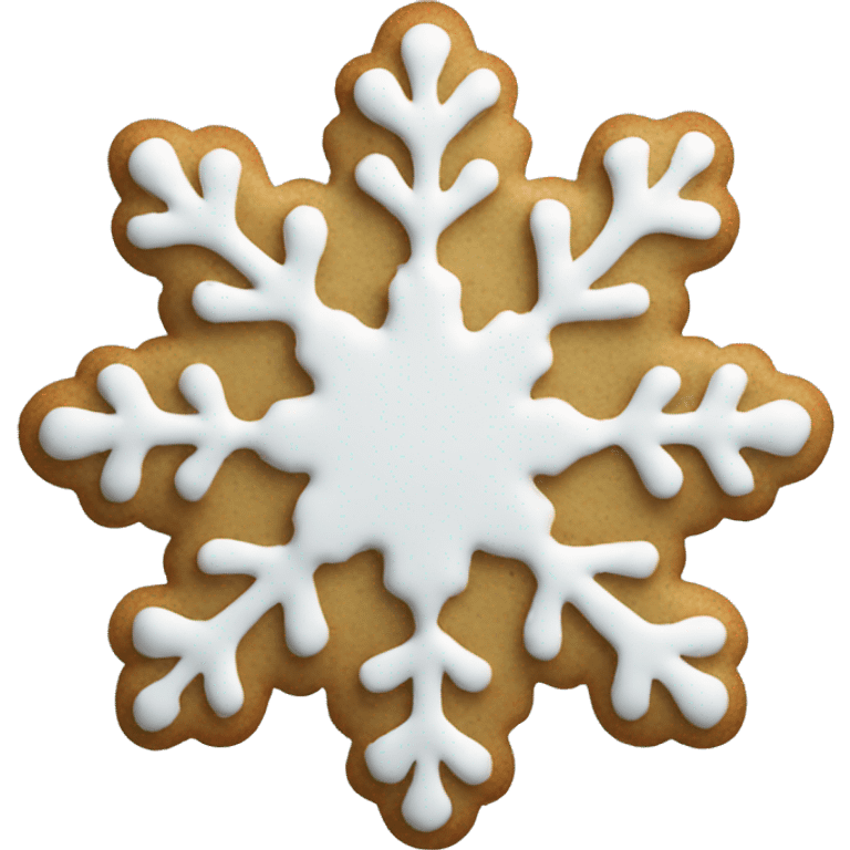 Christmas cookie snowflake shape  emoji