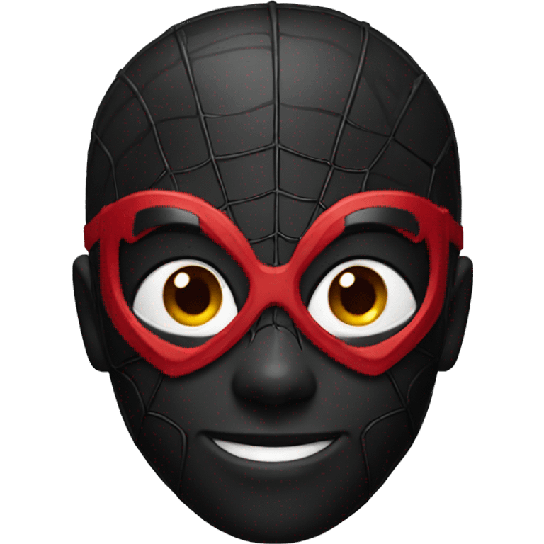 black spider-man emoji