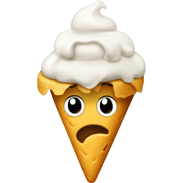 taco pooping ice cream emoji