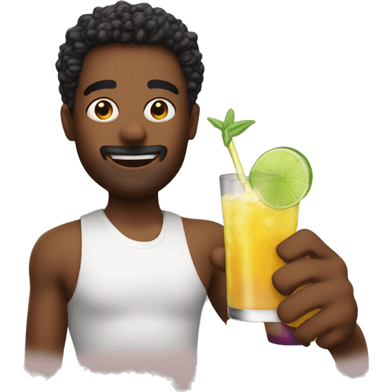 Drinking a mocktail  emoji