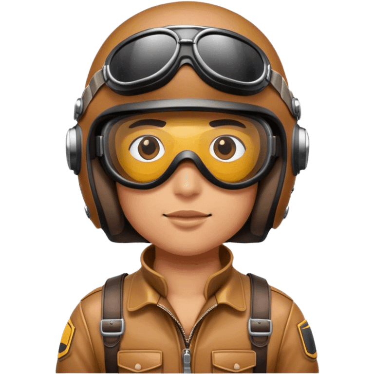 Copilot leather helmet googles emoji