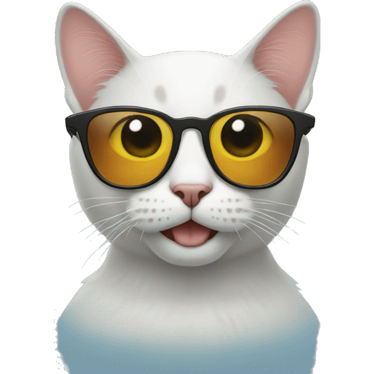 Cat with sunglasses emoji