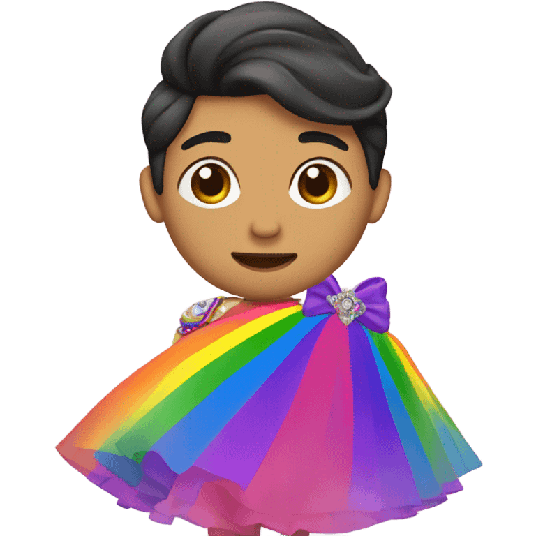 gay mexican teen wearing a princess tutu  emoji