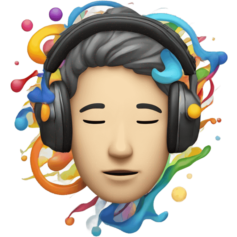 Listening to trippy music  emoji