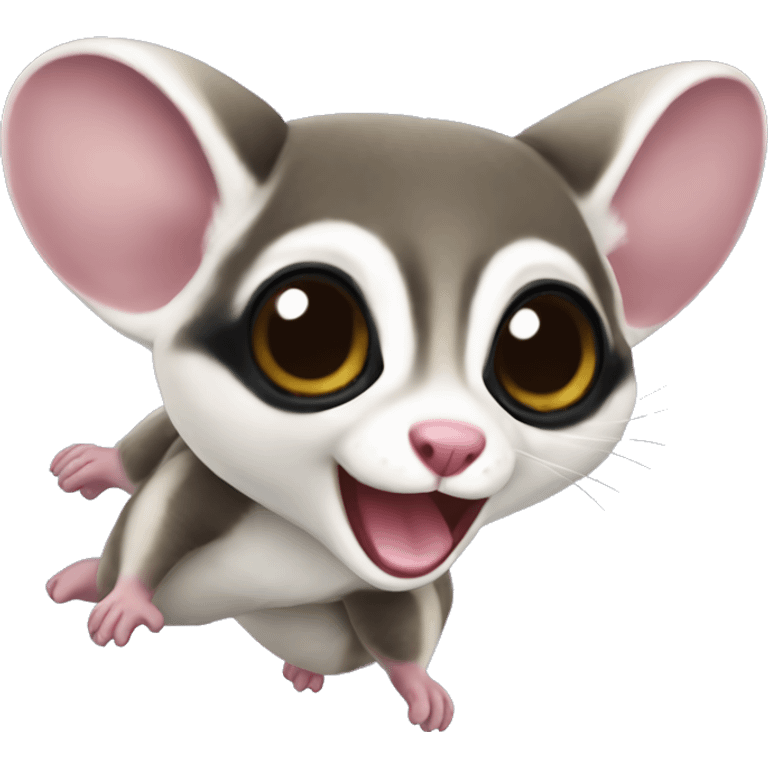 Sugar glider flying  emoji