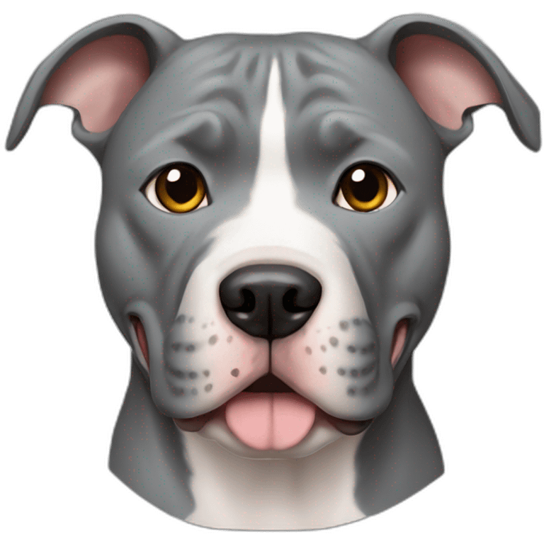 Gray Pitbull emoji