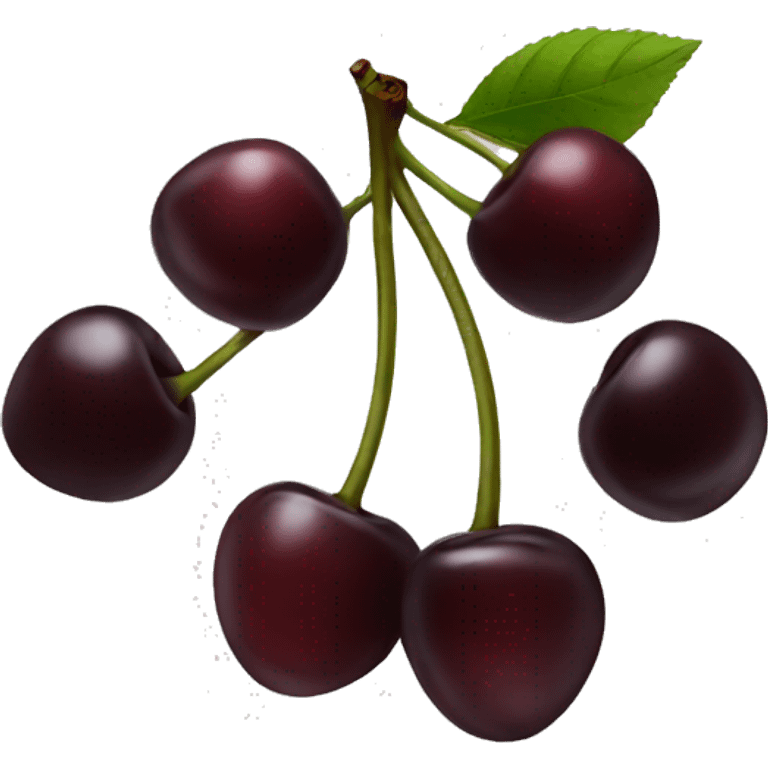 Black cherries emoji