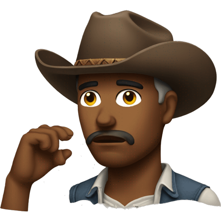 sad cowboy emoji emoji