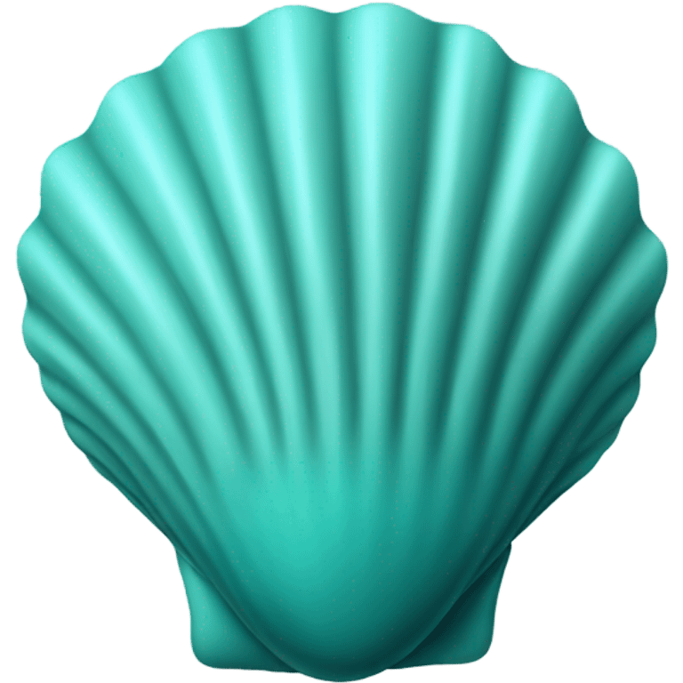 teal seashell emoji